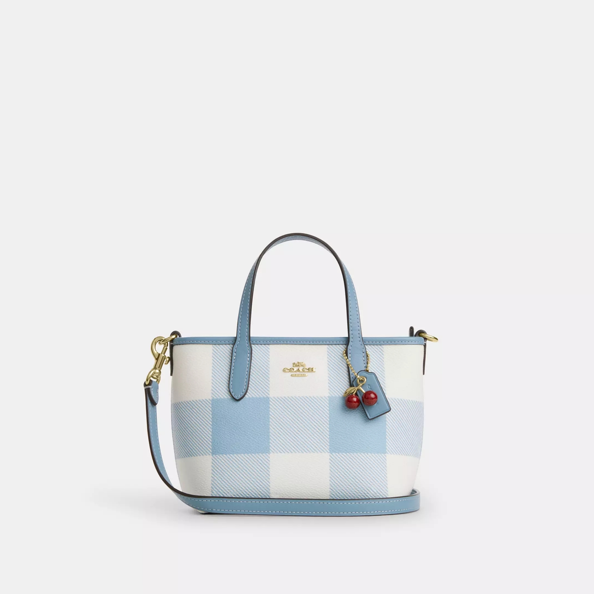 Coach - City Mini Tote Bag (格仔印花) (CEU32)