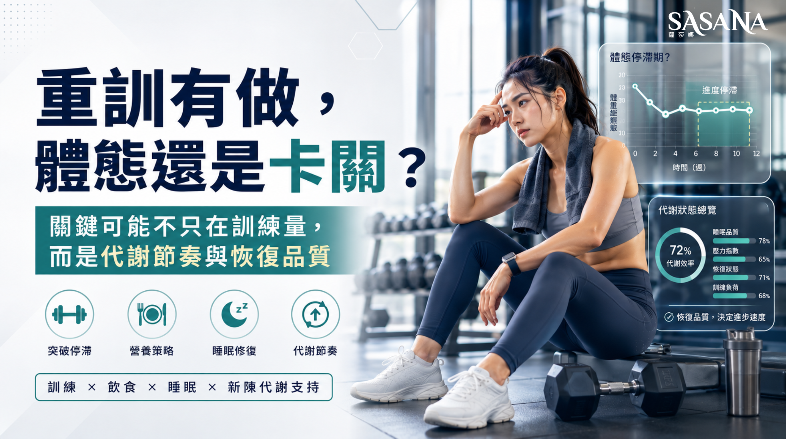 在健身房揮汗如雨，卻感覺體態雕塑的速度不如預期？
