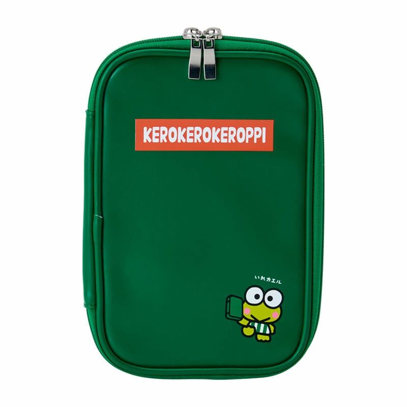 日本 Sanrio Kero Kero Keroppi 青蛙仔 生日系列 PU皮多功能收納包
