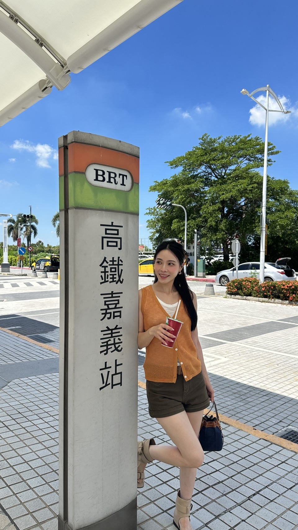 A3496-假兩件V領排釦背心