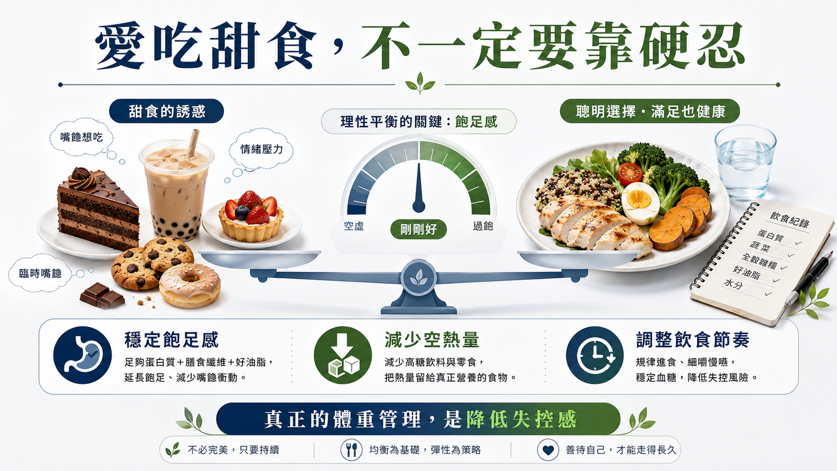 增加飽足感的方法與調節食慾