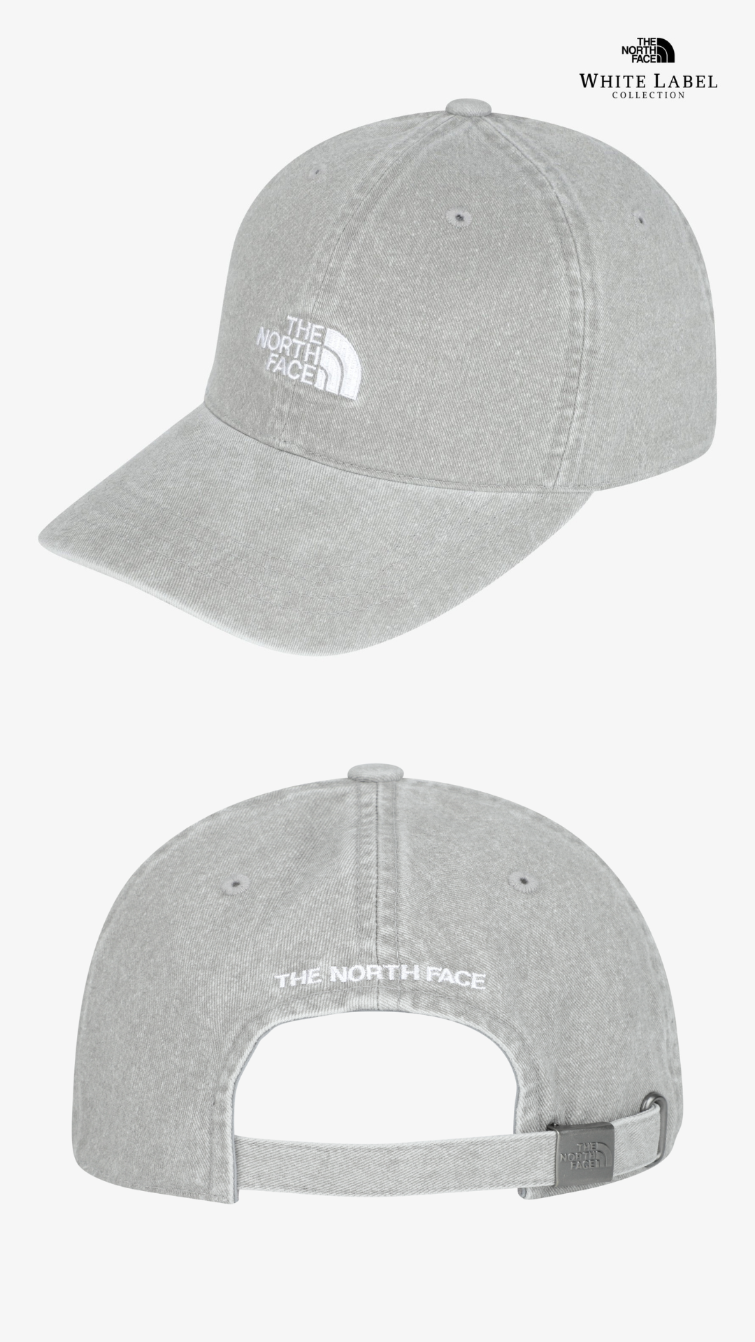 【 限量現貨 】韓國 THE NORTH FACE WHITE LABEL 經典LOGO刺繡棒球帽