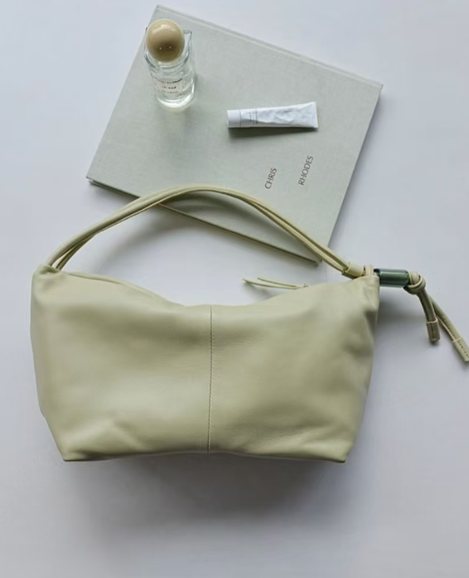 韓國代購 Archivepke Ridge shoulder bag (Olive beige) 羊皮