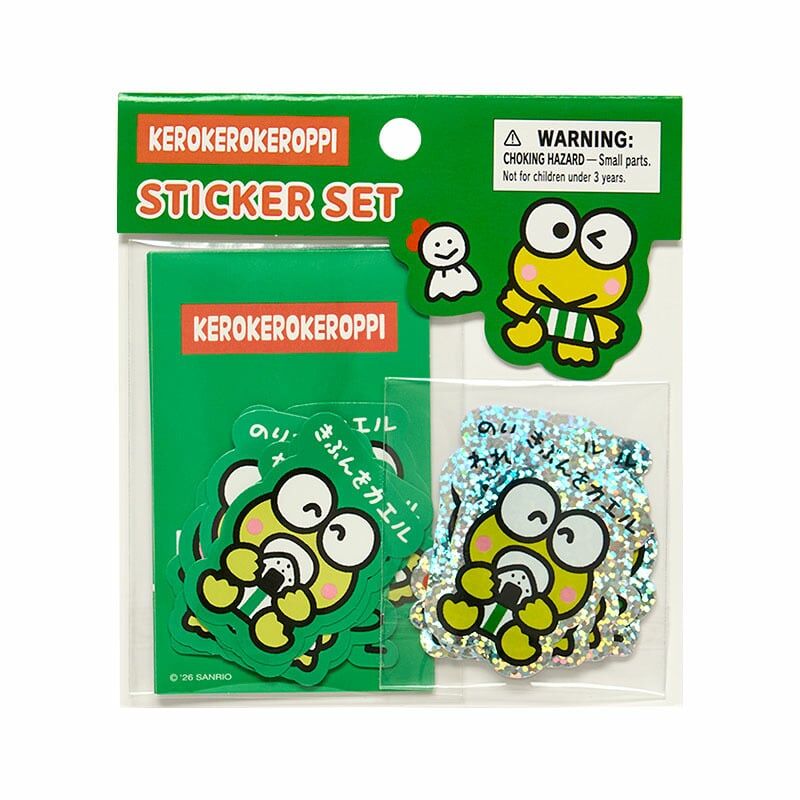 日本 Sanrio Kero Kero Keroppi 青蛙仔 生日系列 貼紙套裝