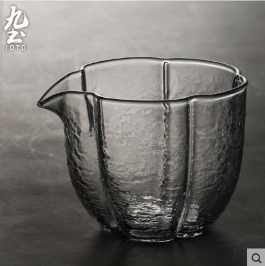 Joto Origami Shape Borosilicate Glass Tea pitcher_GBR0033