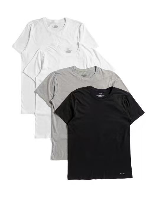 【預購】CALVIN KLEIN H070918 經典圓領短袖上衣 (4件裝)