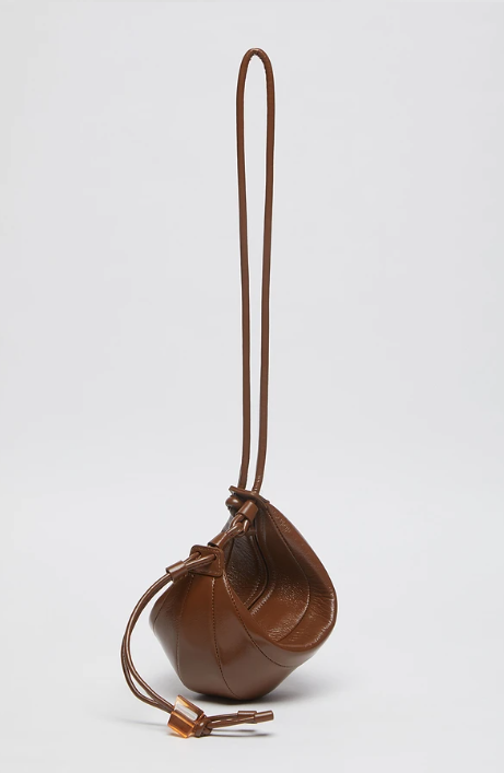韓國代購 Archivepke Small fling bag (Glossy milk brown) 羊皮
