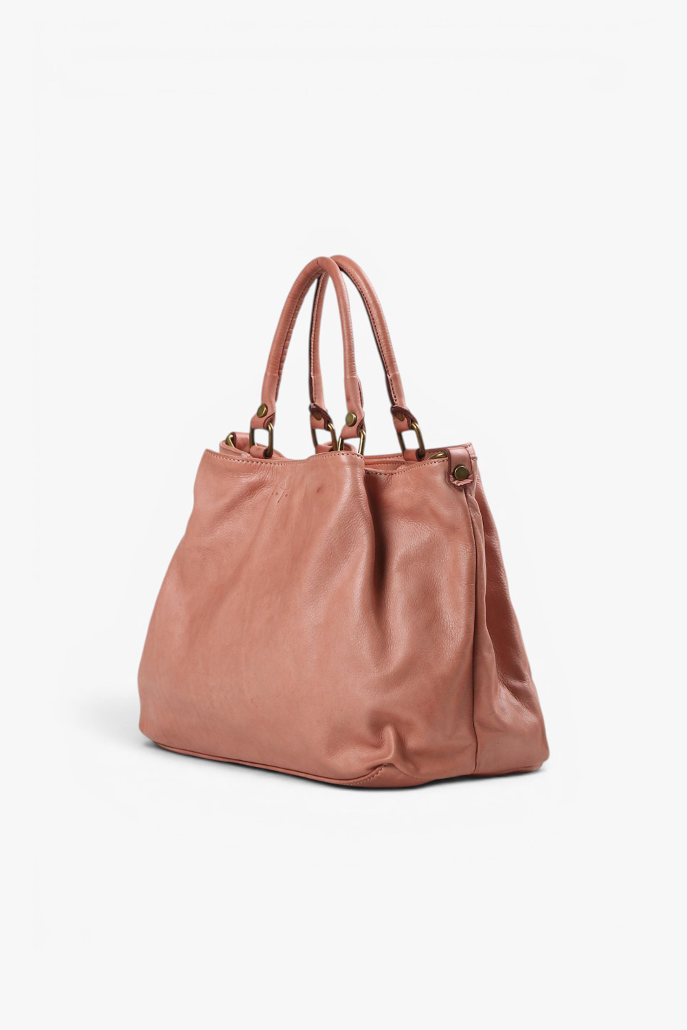 Natalia 鞣革輕量中大型包 粉紅