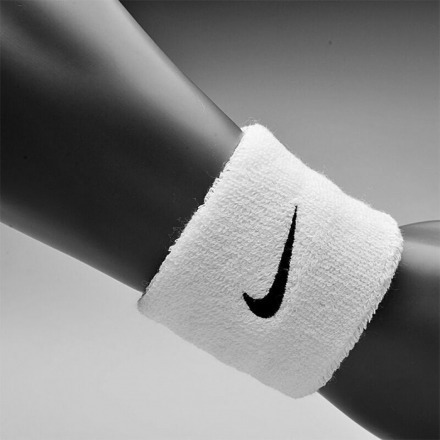 NIKE 腕帶 SWOOSH 白色 運動護腕 AC2286-924