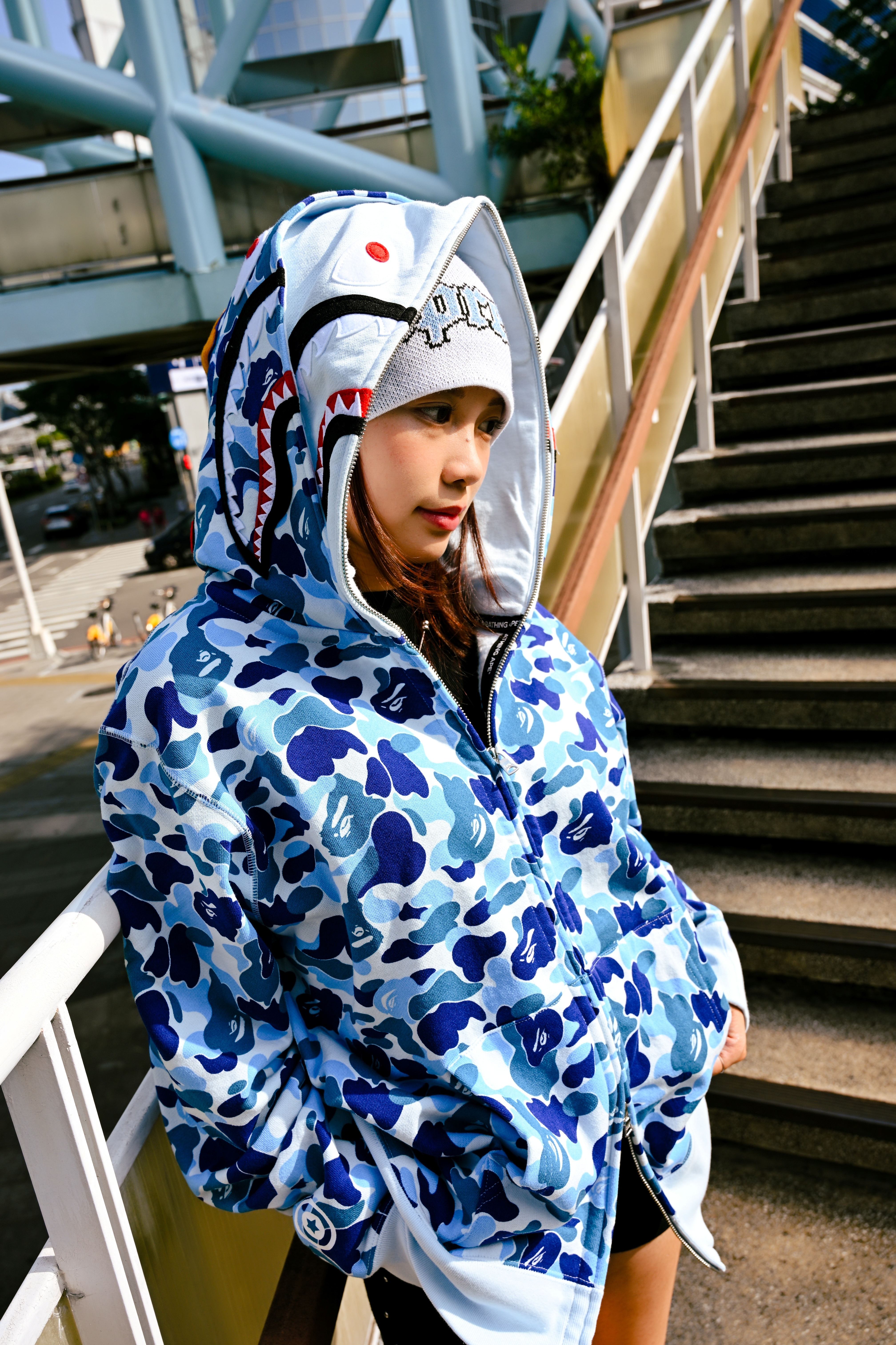 ☆ETW☆【EASY TO WEAR】BAPE 26SS ABC Camo Double Shark Full Zip Hoodie 猿人 雙帽 連帽外套