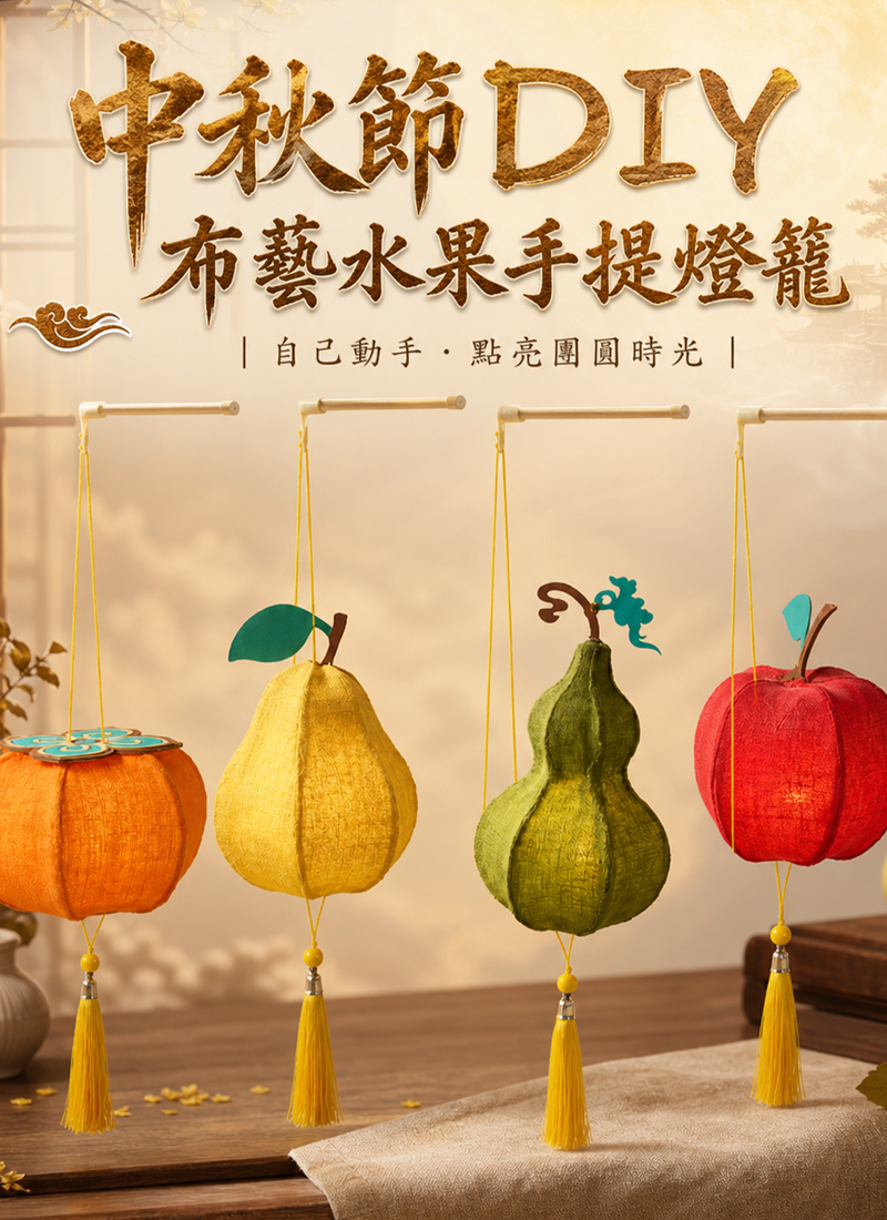 中秋節DIY 布藝水果手提燈籠 AUT2604