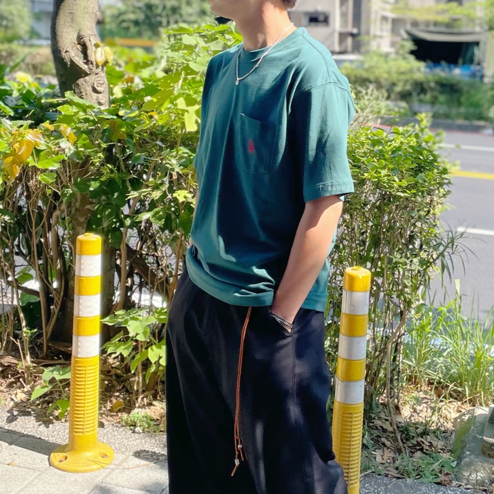 U.S. POLO ASSN. 森林綠 口袋 短袖  日本