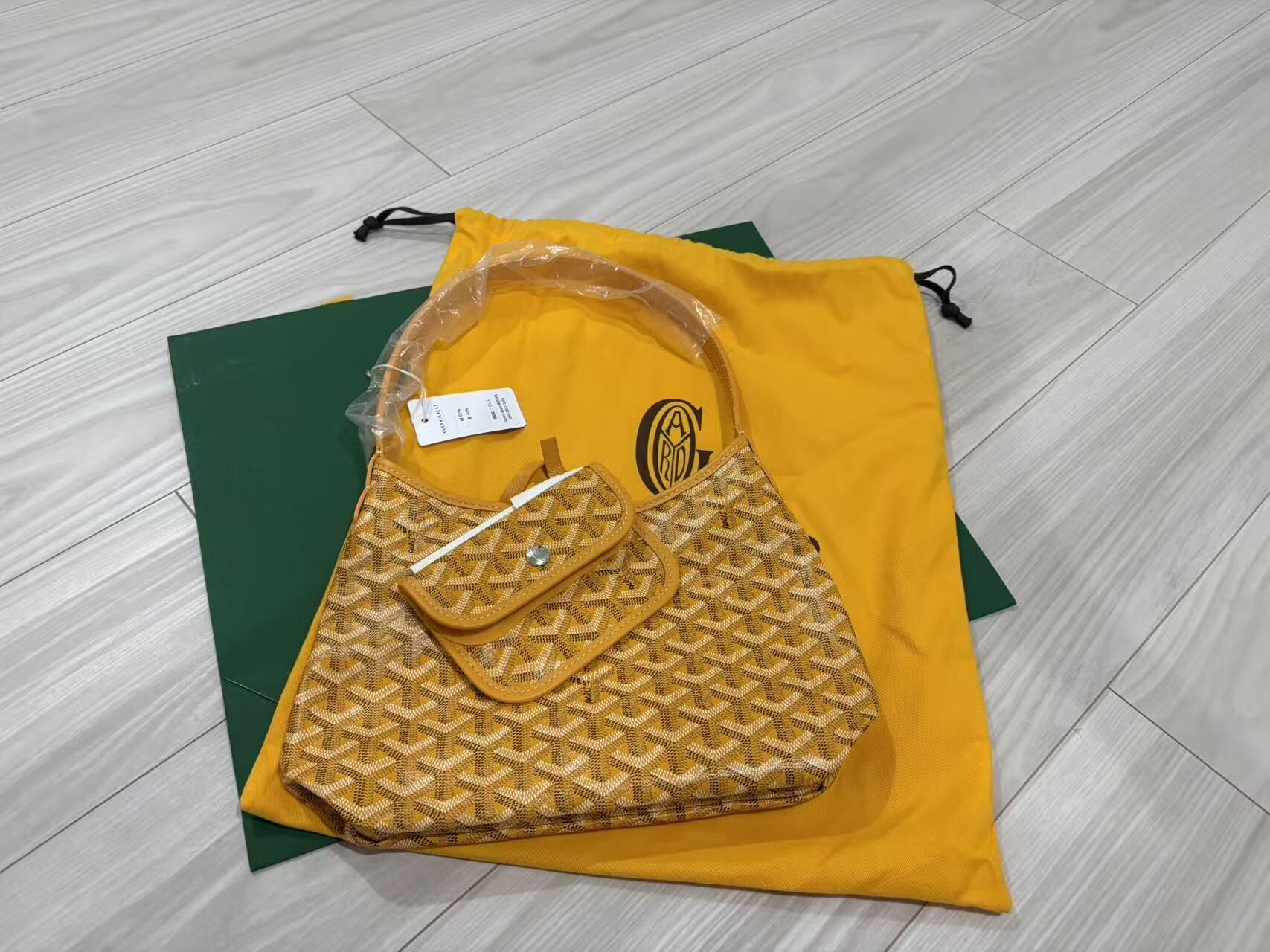 Goyard Mini Boheme Hobo Yellow 黃色