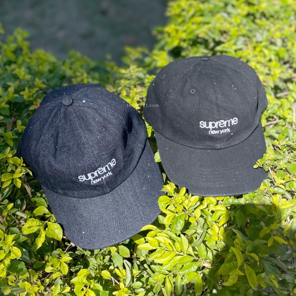 SUPREME SEQUIN DEMIM CLASSIC LOGO 亮片 牛仔 老帽 帽子