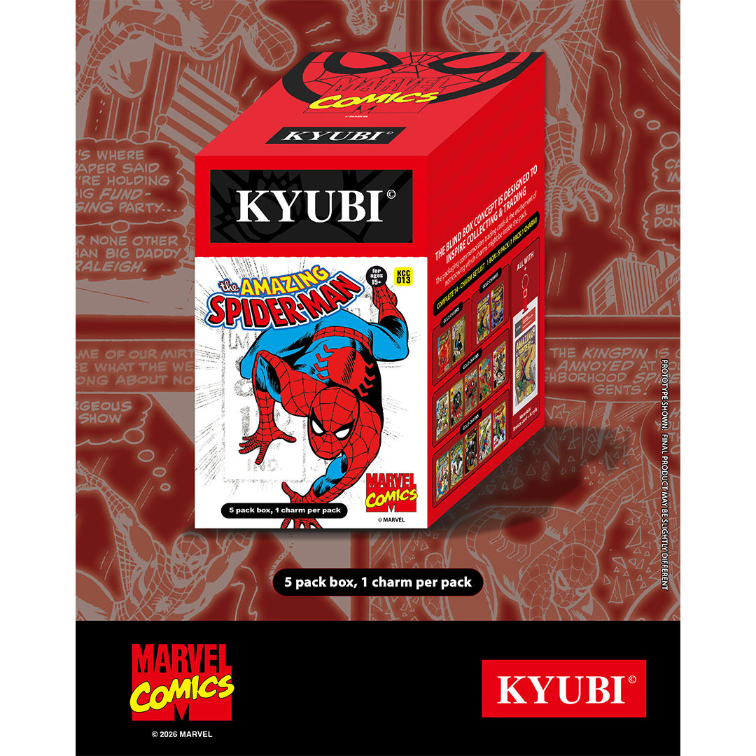 【預購】KYUBI金屬收藏掛飾盲盒第13彈- 蜘蛛俠漫畫