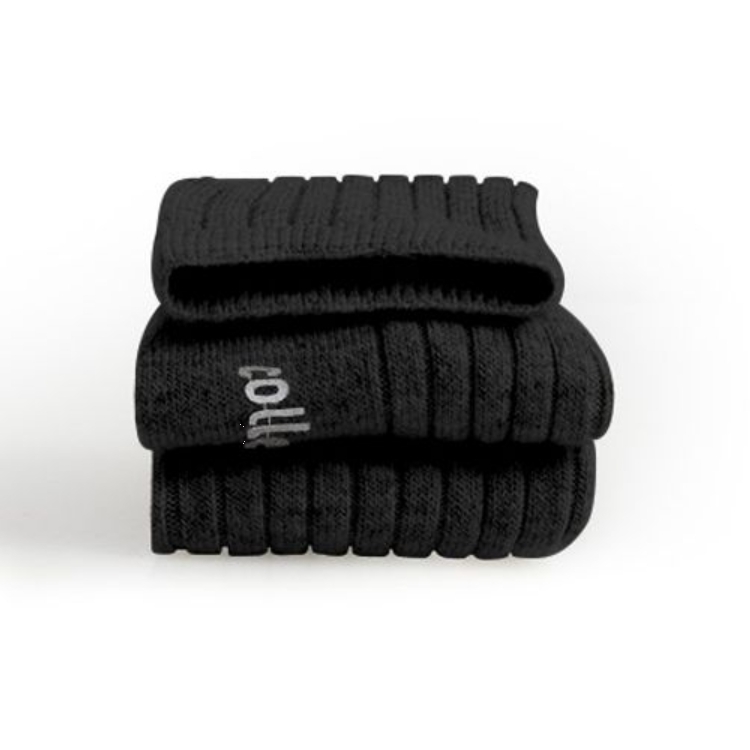 (預購) COLLEGIEN 羊絨羊毛羅紋襪 Chamois - 171 Noir de Charbon 黑