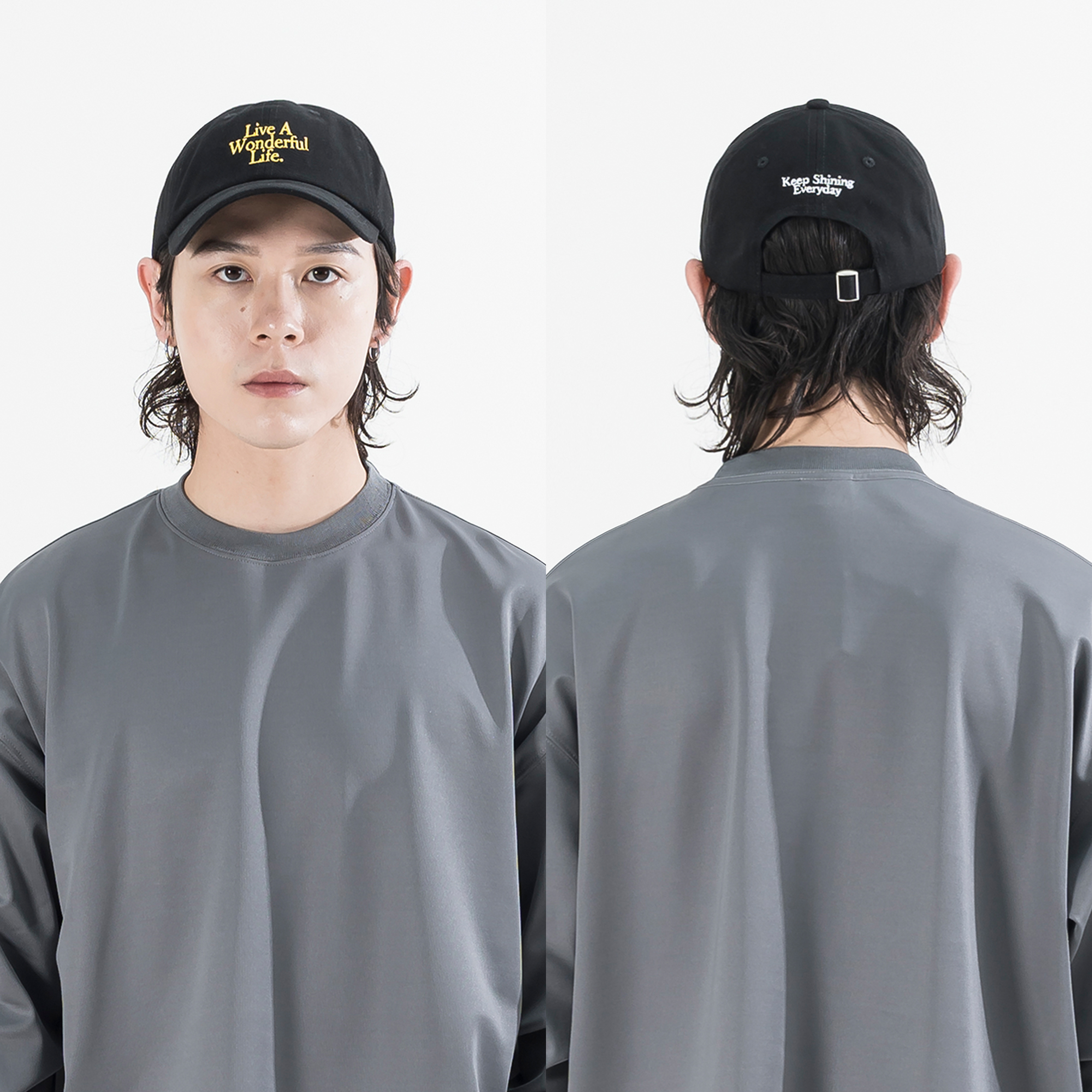 AGILITY Embroidery 6 Panel Cap 標語刺繡 棒球帽 [A-CA4]
