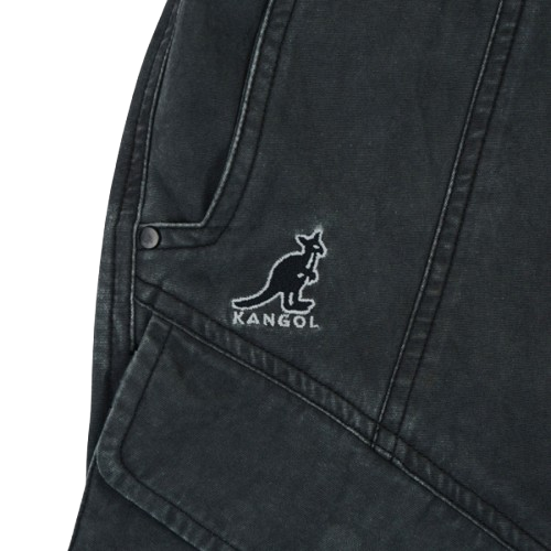 【官網限定】KANGOL 中性 拼接短褲 休閒短褲 黑色 6625155220 VII