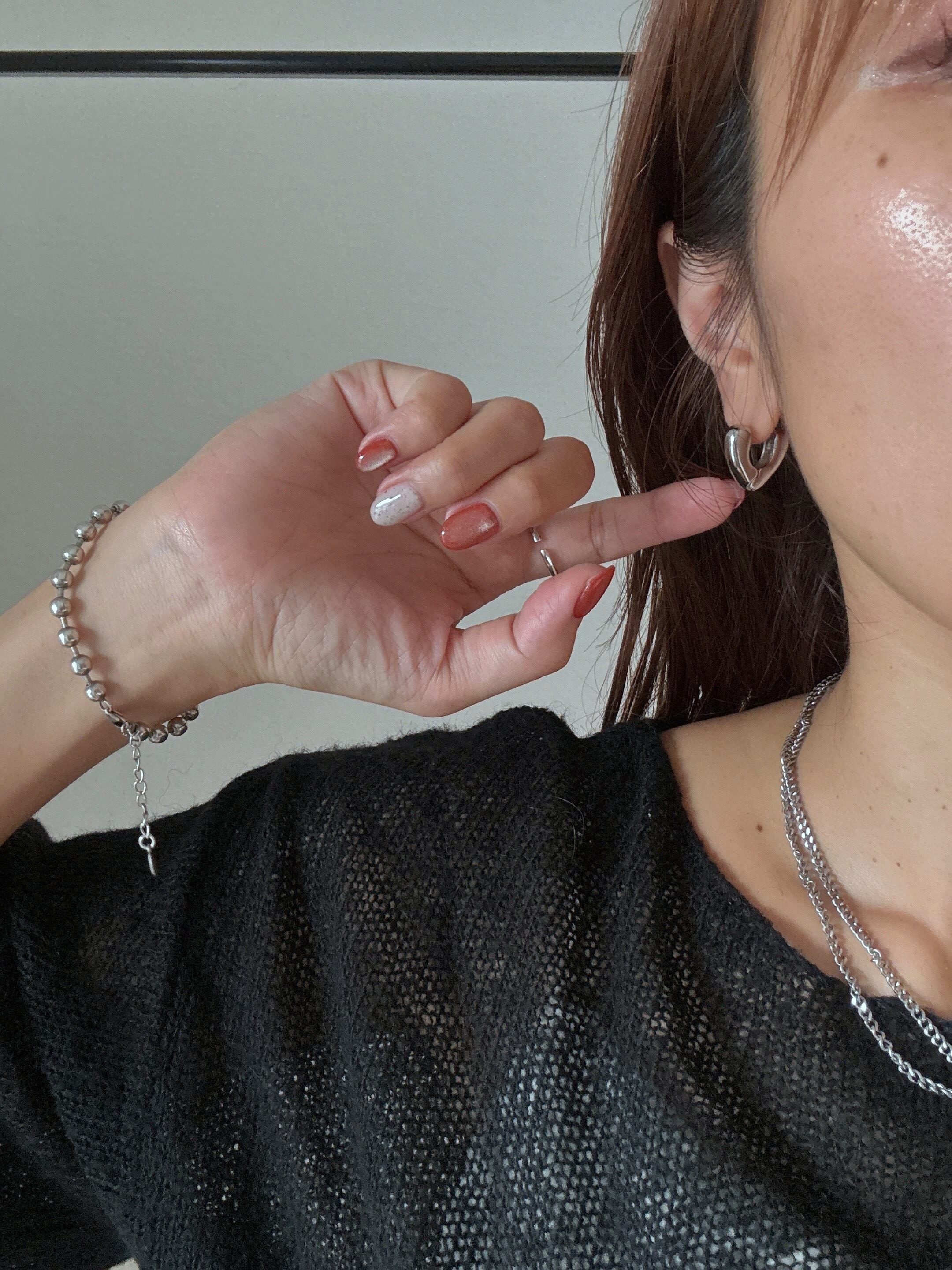 open heart hoop pierce