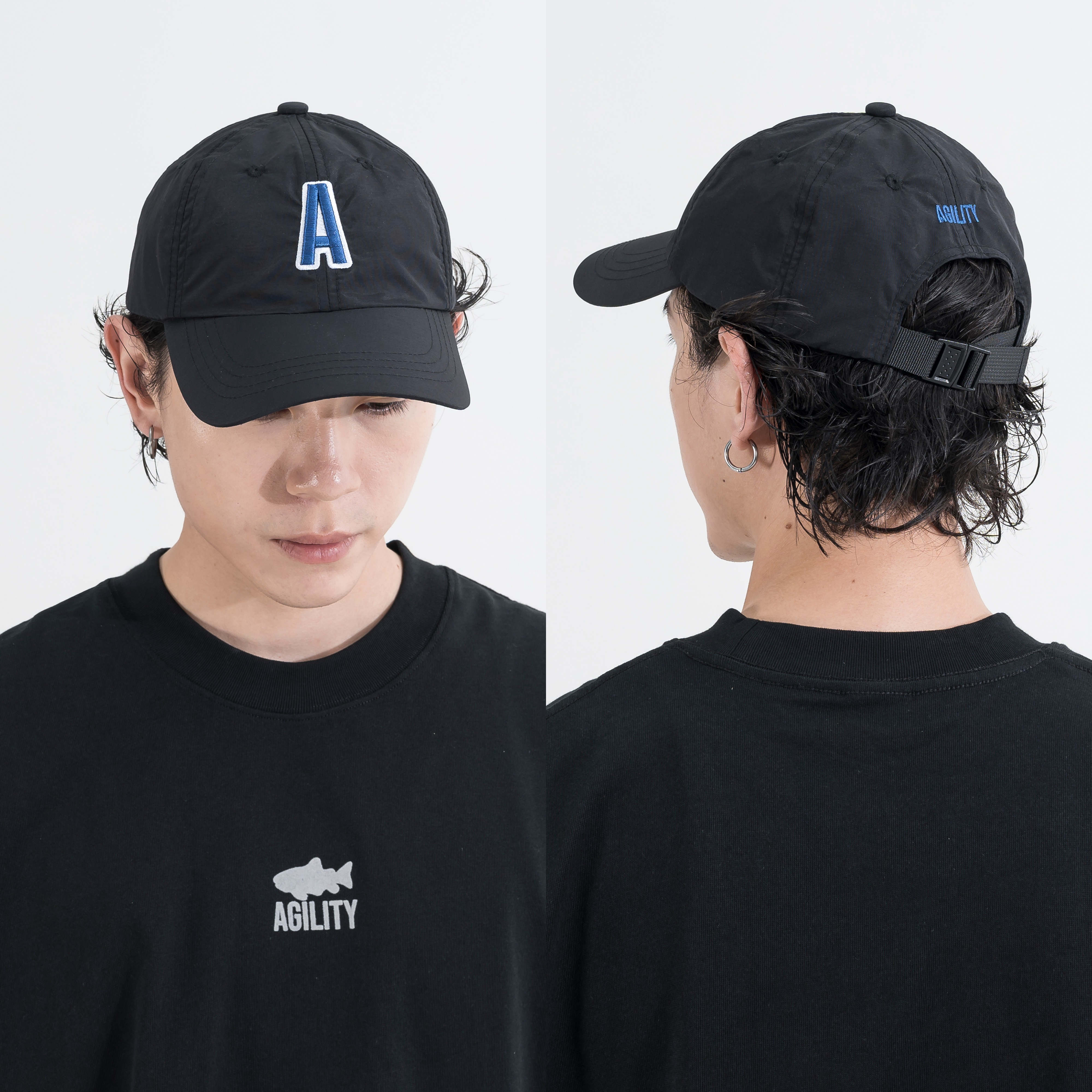 AGILITY Embroidery 6 Panel Cap 尼龍 刺繡 棒球帽 [A-CA0]