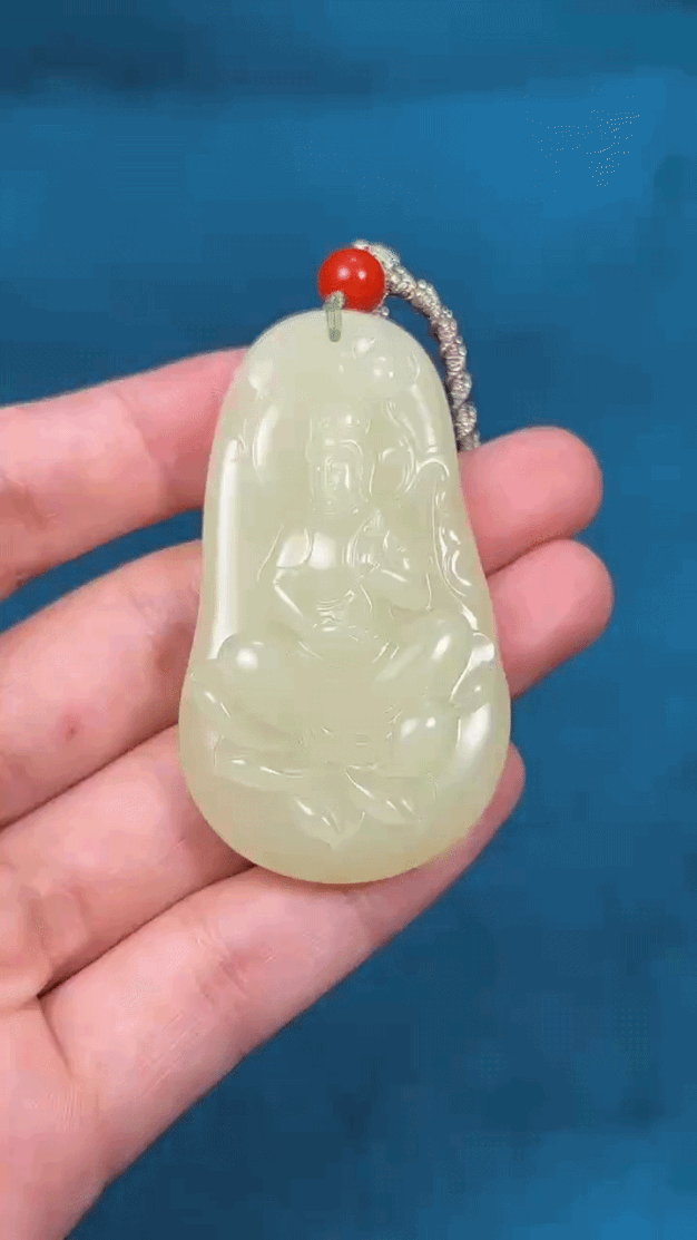 627229 和田玉持蓮觀音