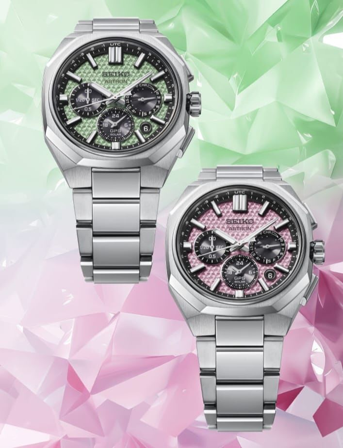 精工 SEIKO ASTRON NEXTER GPS SOLAR 2026 LIMITED EDITION Green HAB005J ,Pink  HAB006J MADE IN JAPAN 太陽能GPS定位水晶鈦金屬雙時區男手錶