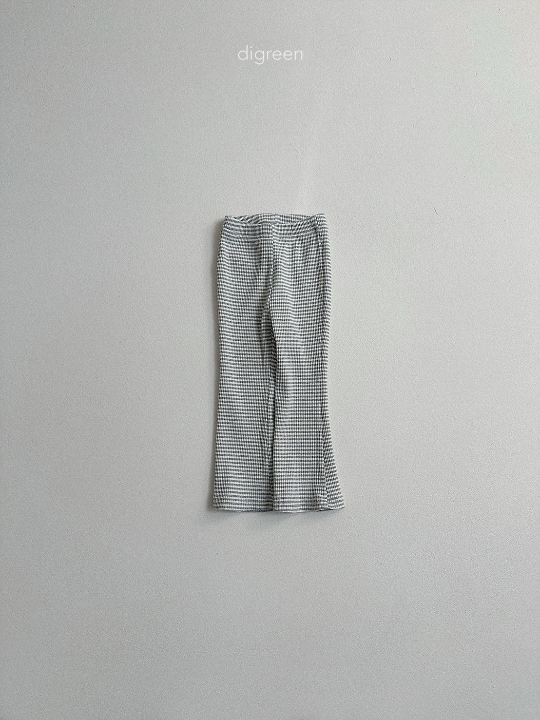 小步條紋喇叭褲
