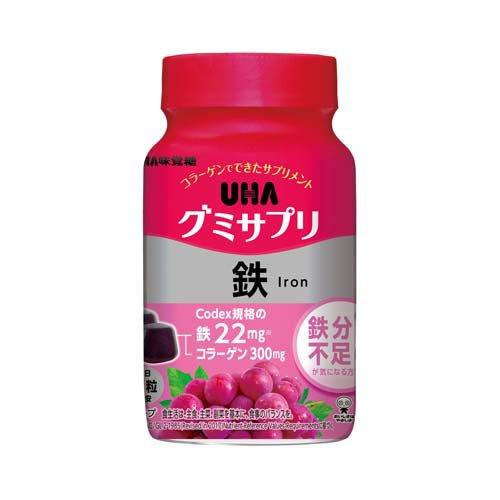 味覺糖 UHA 鐵糖 軟糖鐵補充劑 30天用量 (60粒)