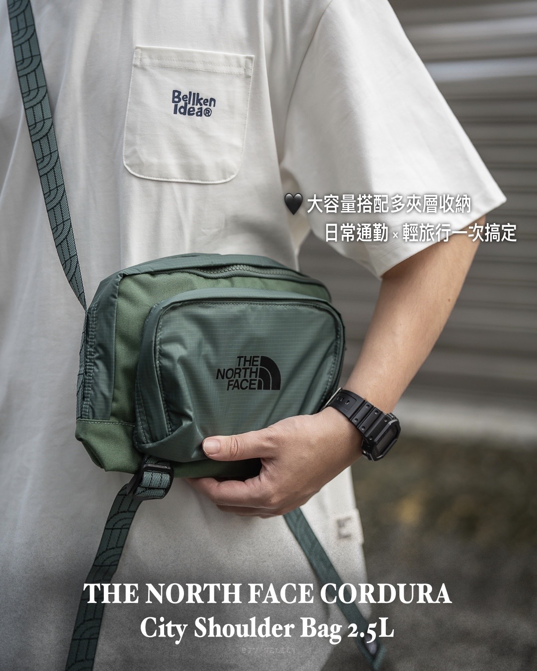 #預購 THE NORTH FACE 北臉 大容量 單肩包 側背包 NF0A8AMV7J4 灰色 NF0A8AMVS96 紫色 NF0A8AMVHCH 綠色