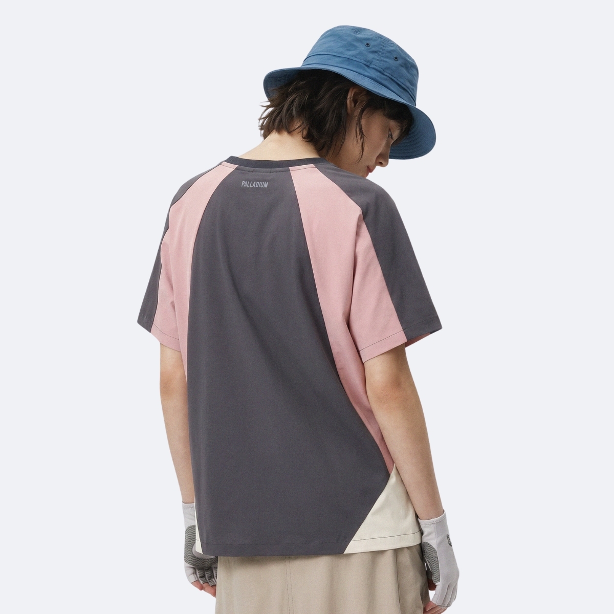 女裝 PALLADIUM LOGO 拼色落肩T裇
