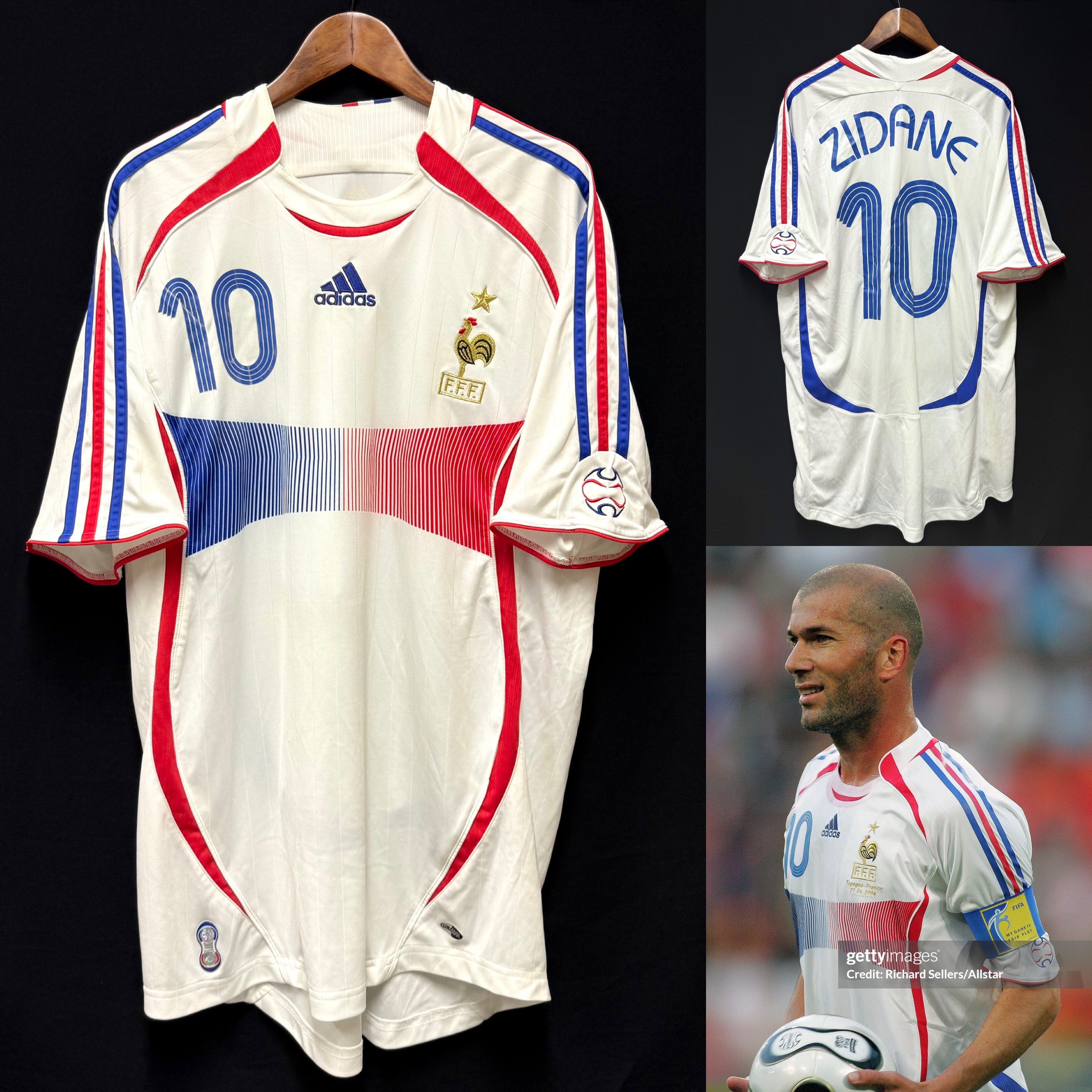 France 2006 FIFA World Cup Adidas Away Shirt #10 ZIDANE
