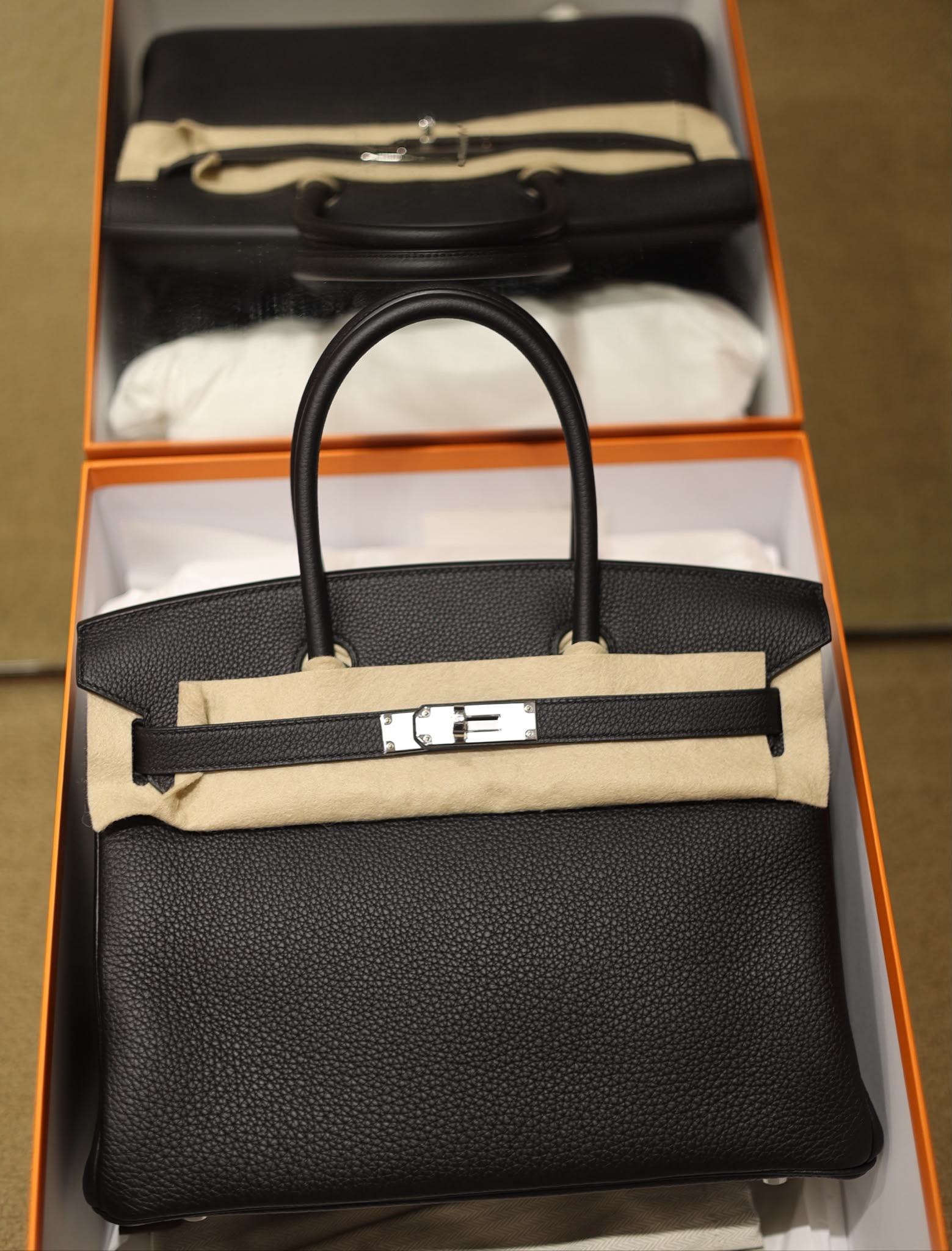 Birkin 30 89 noir ck togo G