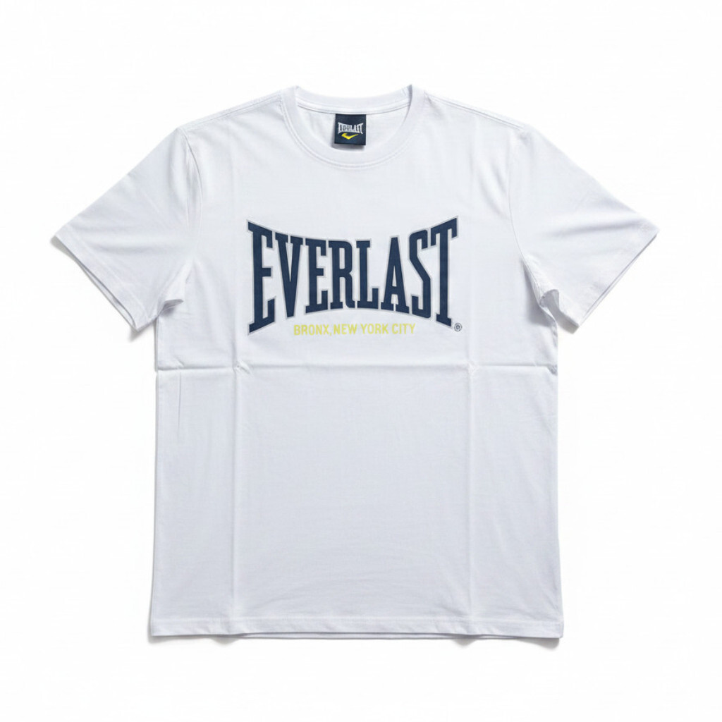 EVERLAST 短T 白色 LOGO 棉質 短袖 圓領T 男 4121100100