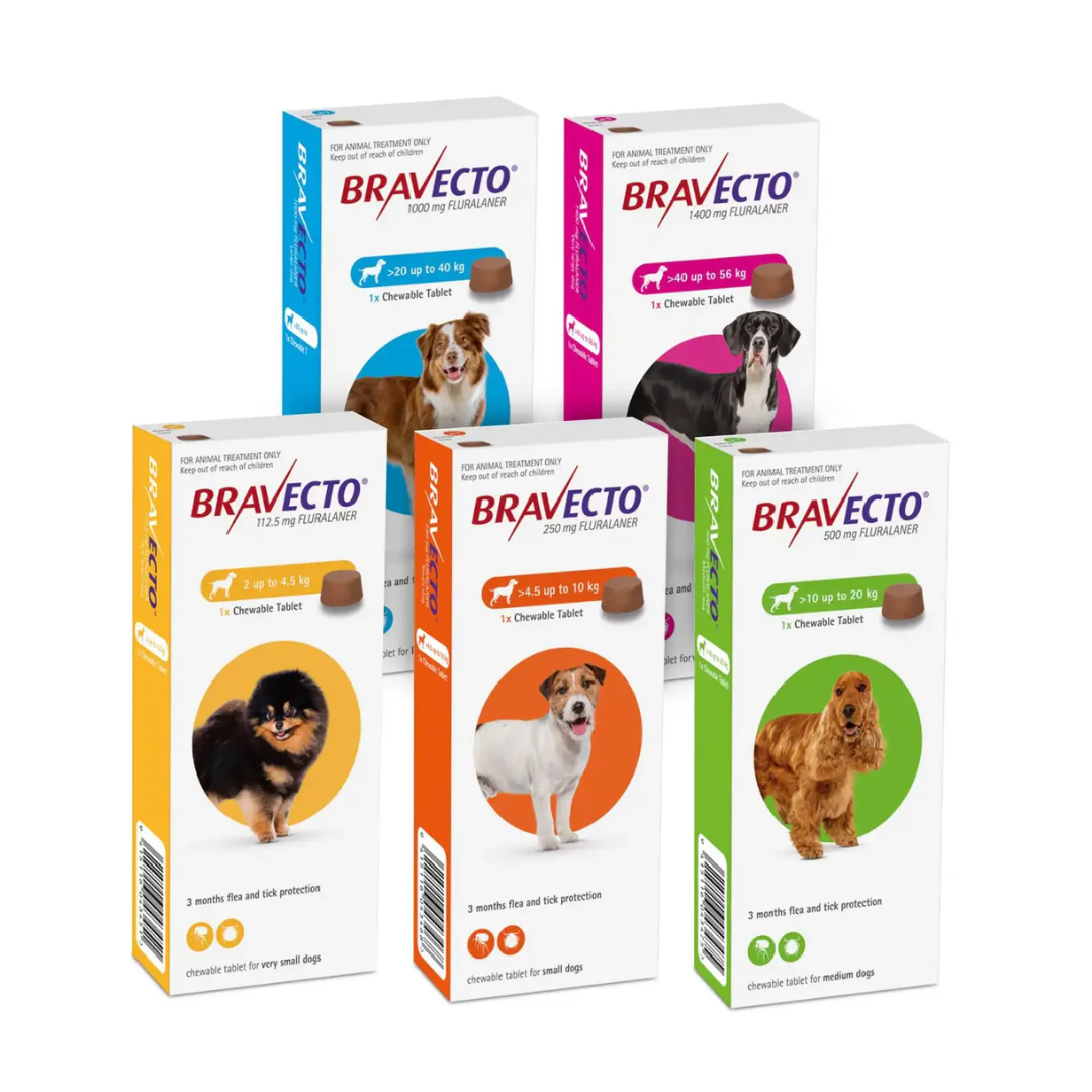 [代訂] Bravecto - 狗用防蚤防牛蜱咀嚼片 [犬用]