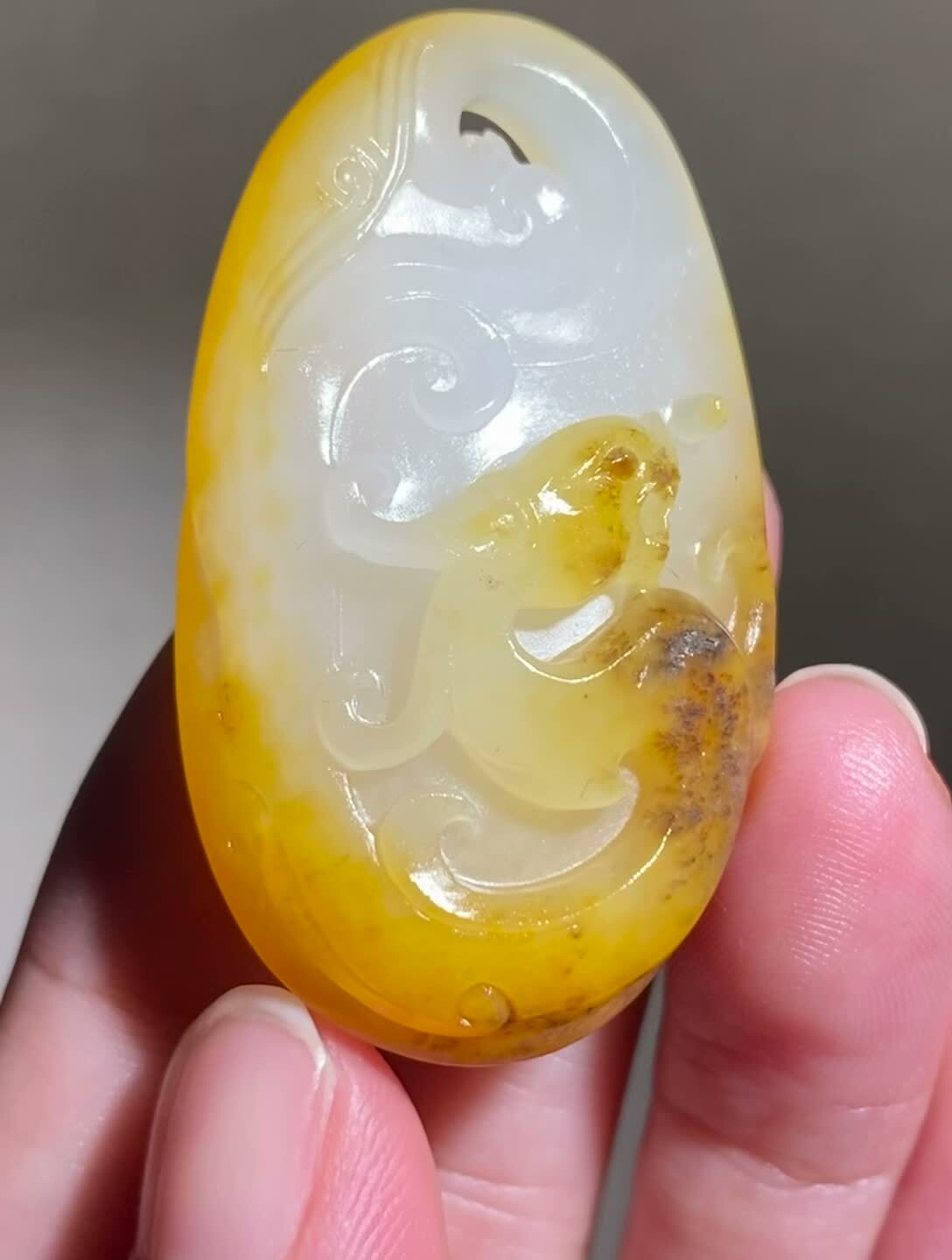 627718 和田玉獨籽龍