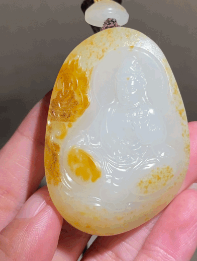 627719 和田玉籽料觀音