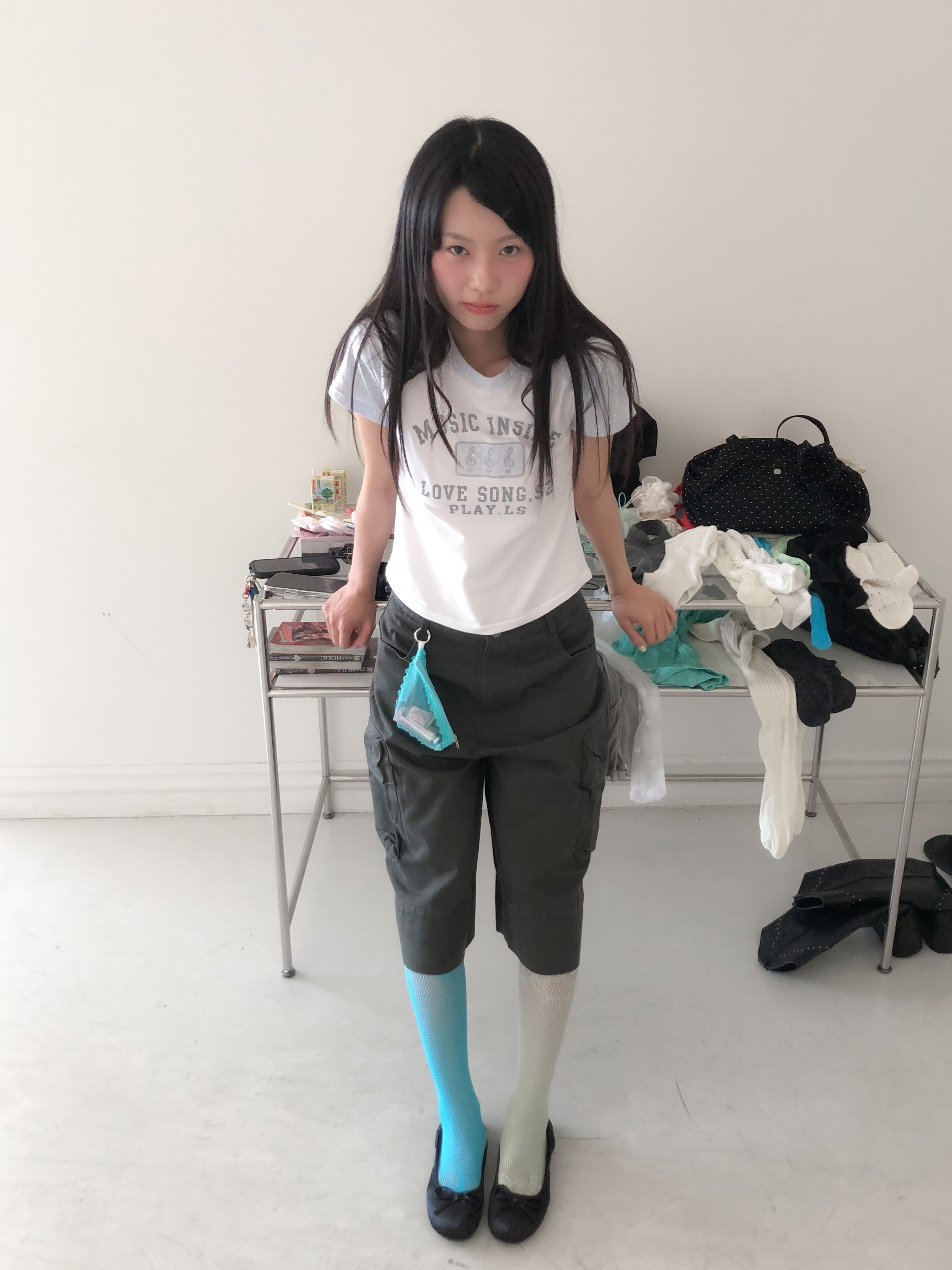 music raglan tee #上衣