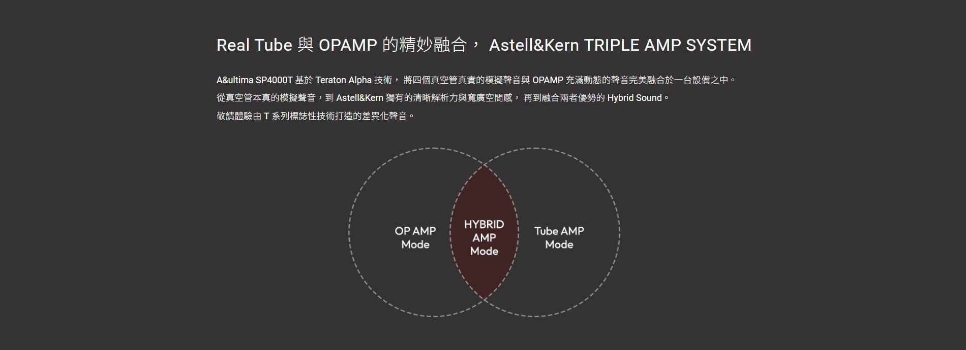 Real Tube 與 OPAMP 的精妙融合, Astell&Kern TRIPLE AMP SYSTEM
