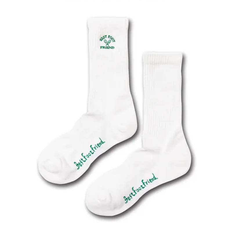 BFF Tennis Sock White 網球 白色 中筒襪 襪子 BFF-15 [台灣現貨]