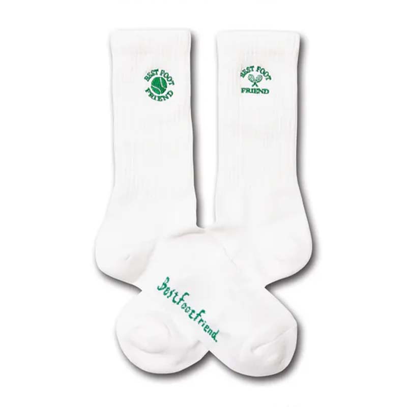 BFF Tennis Sock White 網球 白色 中筒襪 襪子 BFF-15 [台灣現貨]