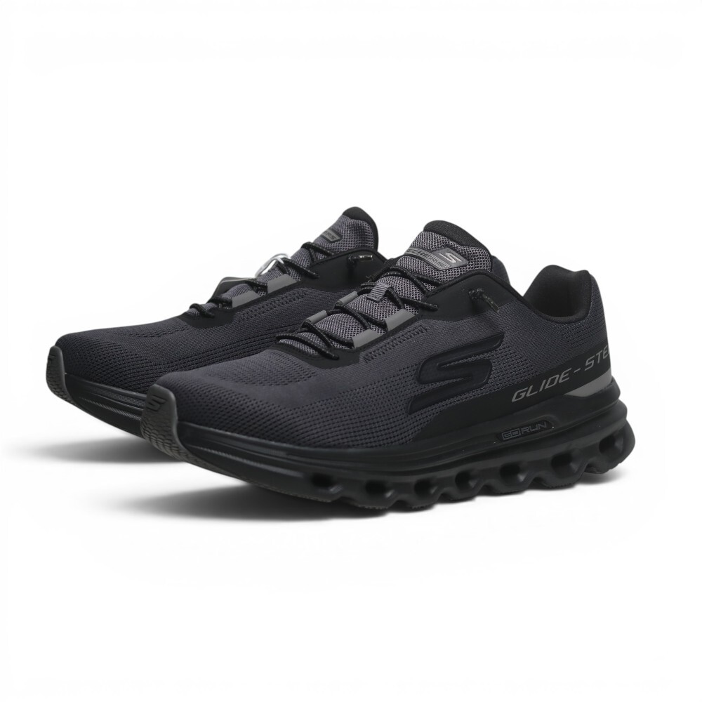SKECHERS 慢跑鞋 GO RUN GLIDE-STEP 黑色 足弓支撐 運動鞋 男 221121BKCC