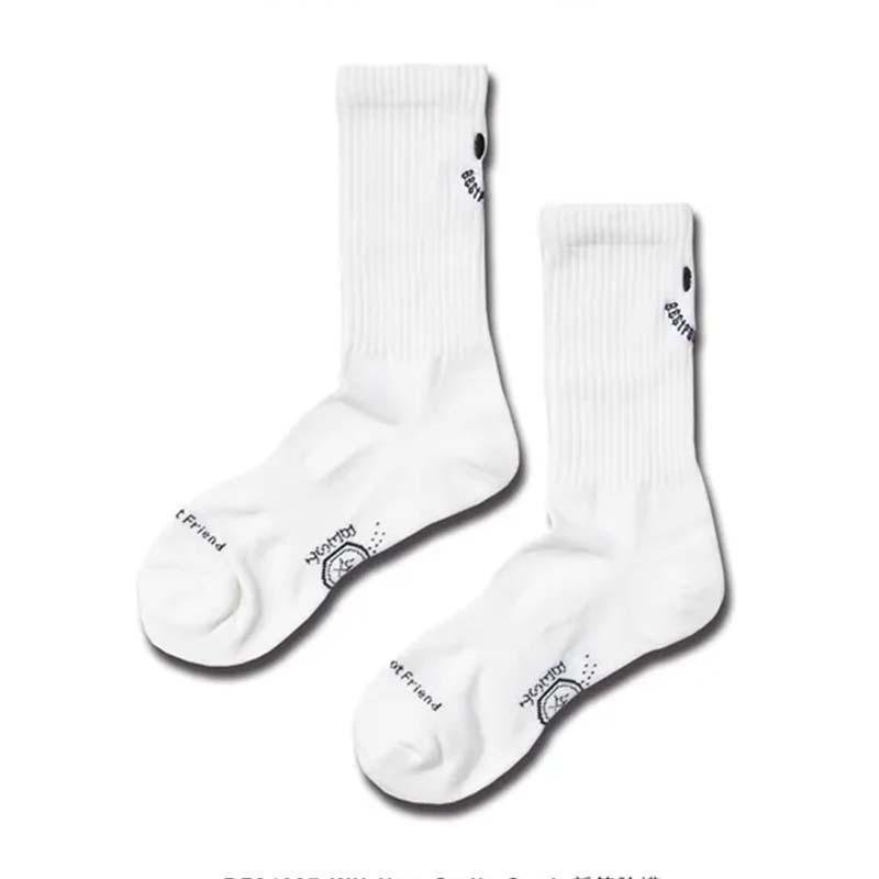 BFF New Smile Sock White 微笑 白色 中筒襪 襪子 BFF-16 [台灣現貨]