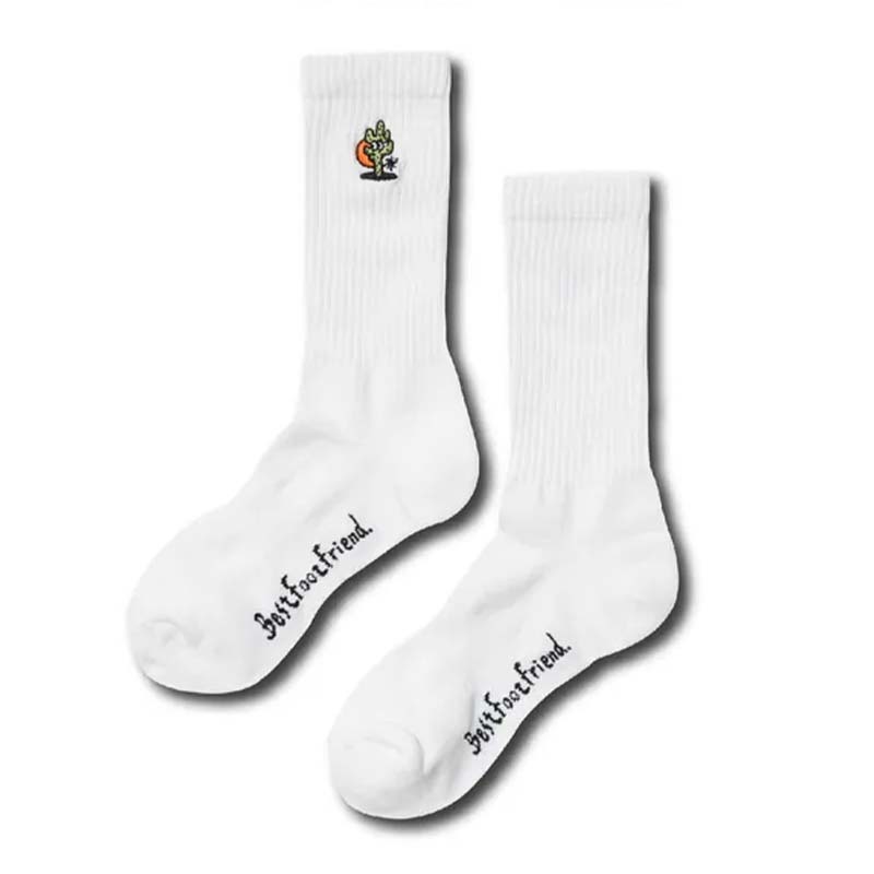 BFF CA Cactus Sock White 仙人掌 白色 中筒襪 襪子 BFF-17 [台灣現貨]