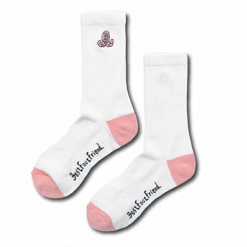 BFF Six eyed Octopus Sock White 六眼章魚 白色 中筒襪 襪子 BFF-18 [台灣現貨]