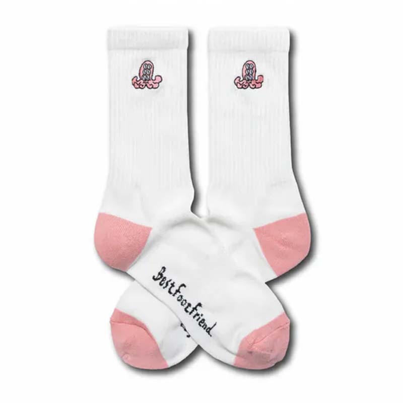 BFF Six eyed Octopus Sock White 六眼章魚 白色 中筒襪 襪子 BFF-18 [台灣現貨]