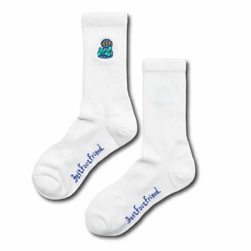 BFF Lazybones Sock White 懶骨頭 白色 中筒襪 襪子 BFF-19 [台灣現貨]