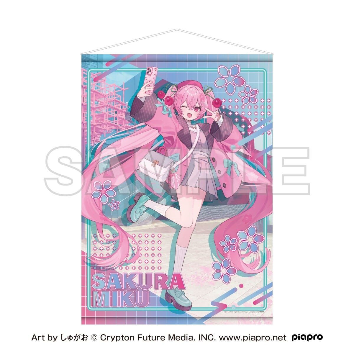 預購26/10 櫻初音×「Shibuya Sakura Stage」B2掛毯 by しゅがお 0726