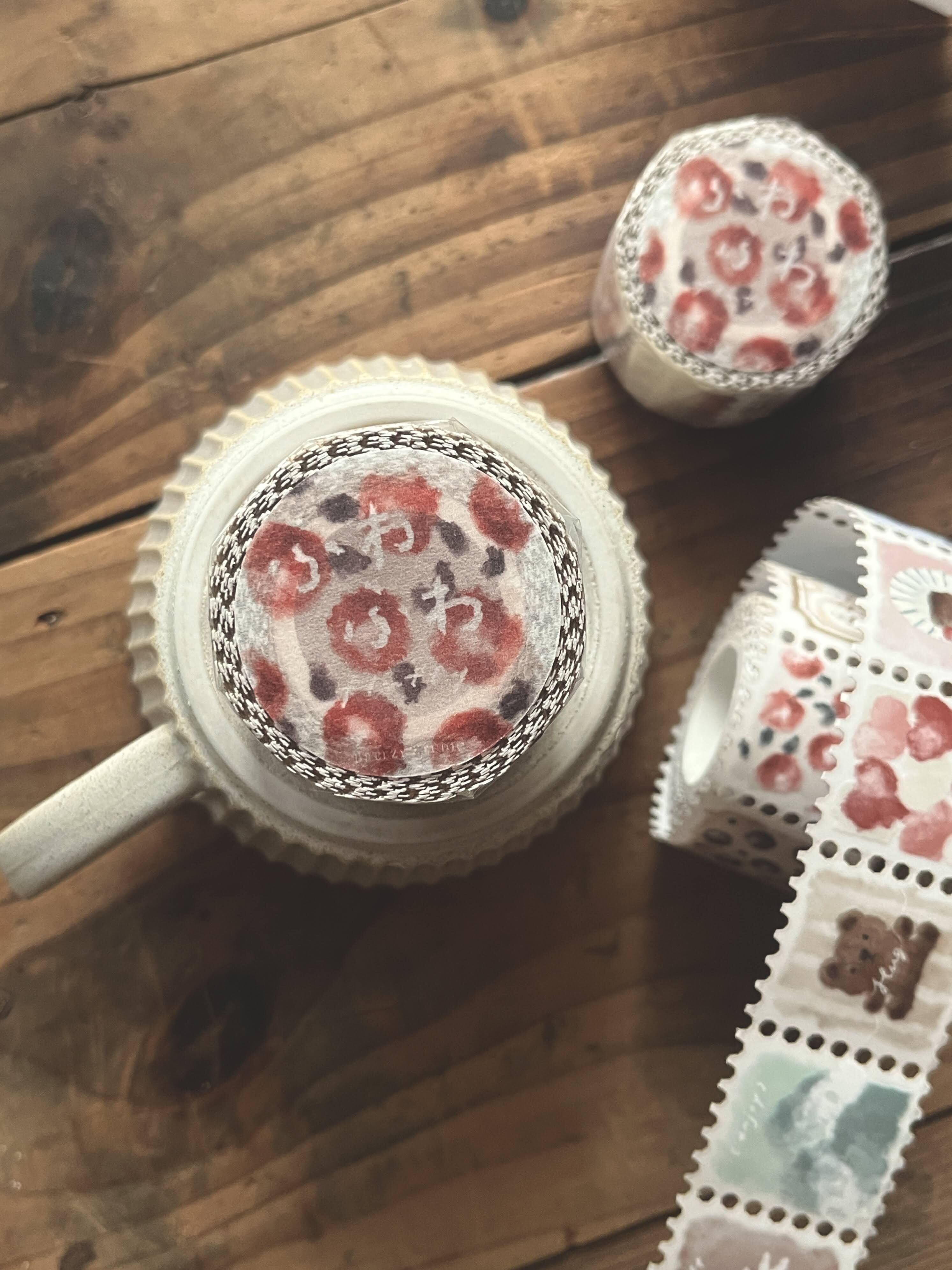 微瘋畫室．軟綿綿 3cm郵票描圖紙膠帶 <整捲/分裝>