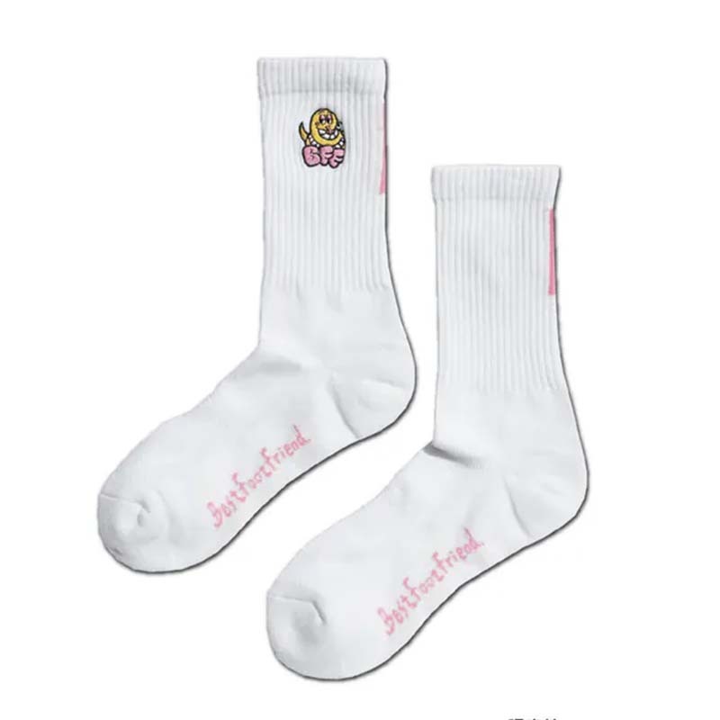 BFF Naughty Snake Sock Pink 頑皮蛇 白色 中筒襪 襪子 BFF-21 [台灣現貨]