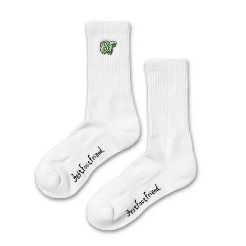 BFF Ice cream Font Sock White 冰淇淋字 白色 中筒襪 襪子 BFF-24 [台灣現貨]